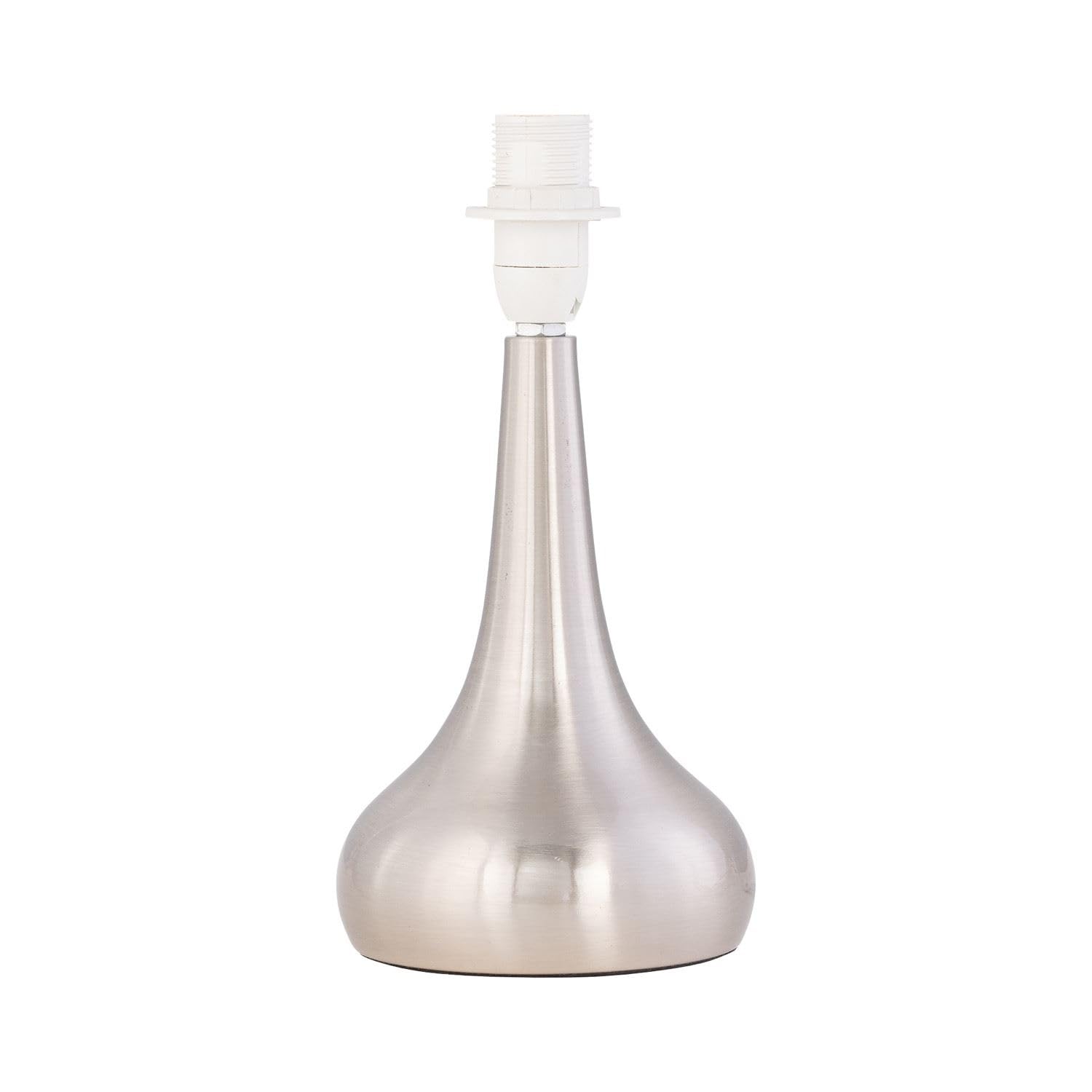 firstchoicelighting Brushed Chrome Touch Operated Table Lamp or Bedside Light Base, Modern Design, Height 23cm, Base Only, LED Compatible