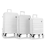 heys america Neo 3-Piece Hardside Spinner Luggage Set (White)
