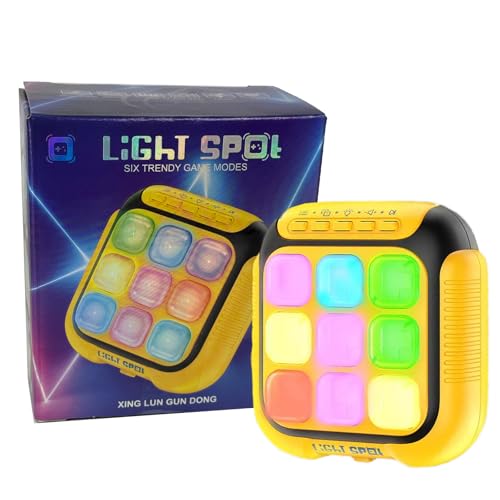 CIZOSYU Electronic Tic Tac Toe Handheld Game – 6-in-1 Travel Puzzle Console, Fast-Paced Portable...