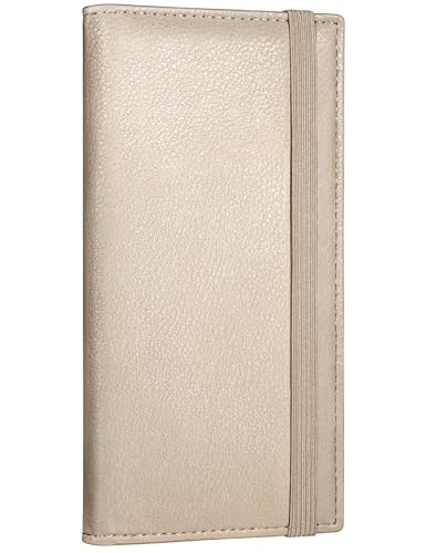 Image of Zreal Checkbook Cover for Men & Women, Premium Vegan Leather Checkbook Holder for Duplicate Checks with RFID Blocking (Tan)