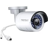 TRENDnet Indoor/Outdoor Bullet Style, PoE IP Camera with 3 Megapixel Full 1080p HD Resolution, IP66 Weather Rated Housing, Digital WDR, (100 ft. Night Vision), ideal for monitoring your home/business remotely, Secu, Free TRENDnet App for Android, and IOS, ONVIF, IPv6 Compliant, TV-IP310PI.