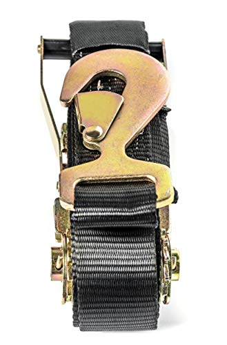 4 Pcs - 2" Inch X 8 Ft Flexible Axle Tie Down All In One Combo Strap With Snap Hook Ratchet 3,300 Lbs Safe Working Load - Haul Car, Race, Truck, Atv, Utv Suv Polyester Uv Resistant #TOP2