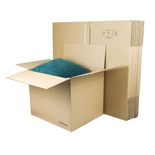 Caisse carton simple cannelure 500x400x400.