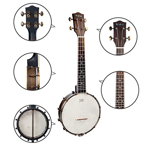 Ukulélé Concert de 23 Pouces Banjo Ukulele Combinaison avec Sac de Concerts Instrument de Musique for Beginner Student… - Les Beatles, Paul McCartney, John Lennon, RIngo Starr, George Harrison Ukulélé Concert de 23 Pouces Banjo Ukulele Combinaison avec Sac de Concerts Instrument de Musique for Beginner Student… – Image 3