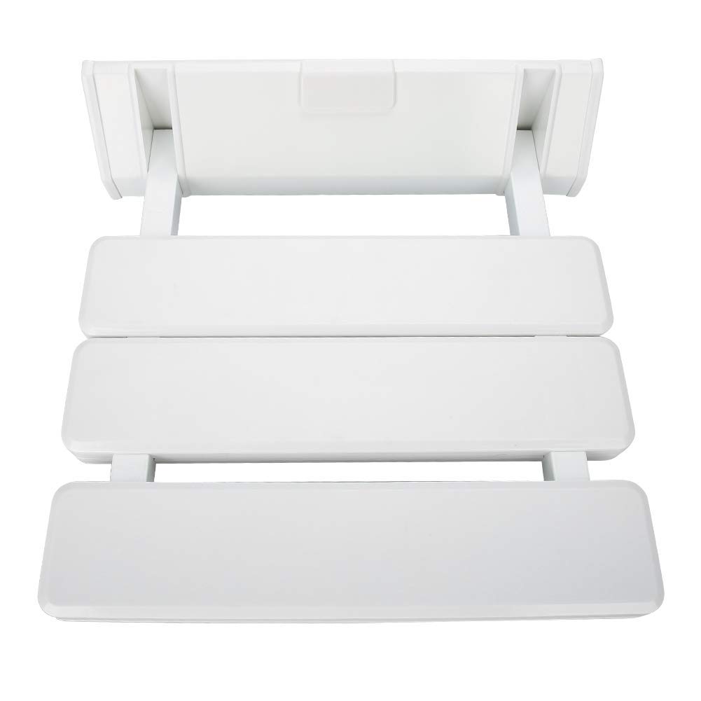 Asiento de ducha plegable, silla de ducha plegable de pared, silla de cambio de salón, con 130 kg, se puede utilizar para el hogar, el hospital, el baño de pokey, el spa o la sauna