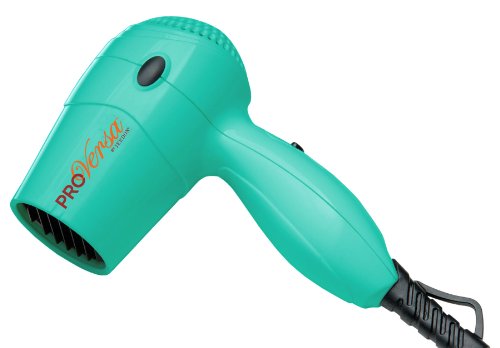 ProVersa Jhd71t Micro Turbo Dual Voltage Portable Hair Dryer, 1600 Watts, Teal, 17.6 Ounce - //coolthings.us