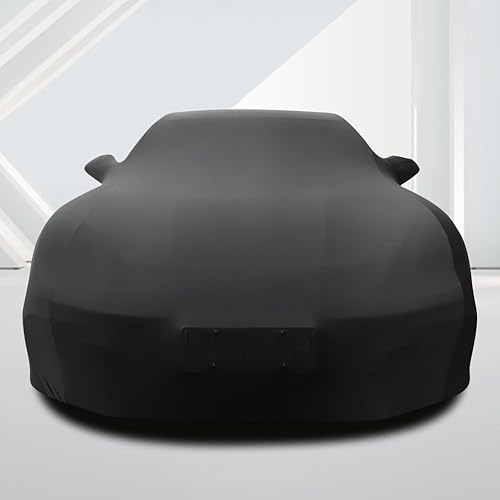 Miniatura 5 de WinPower - Funda de terciopelo elástico a prueba de polvo para coche, para garaje subterráneo, color negro