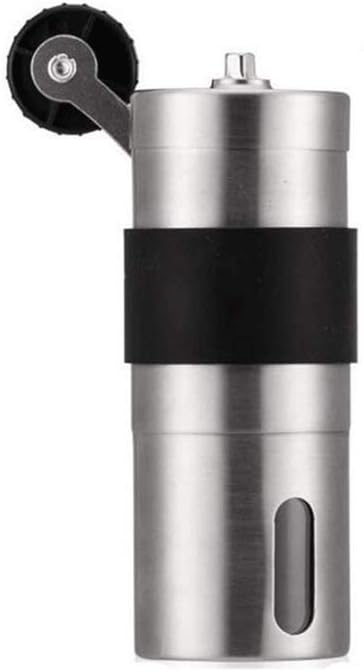 Manual Coffee Grinder, Stainless Steel, Hand Crank Mill, Compact Size for Your Home, Office or Travelling