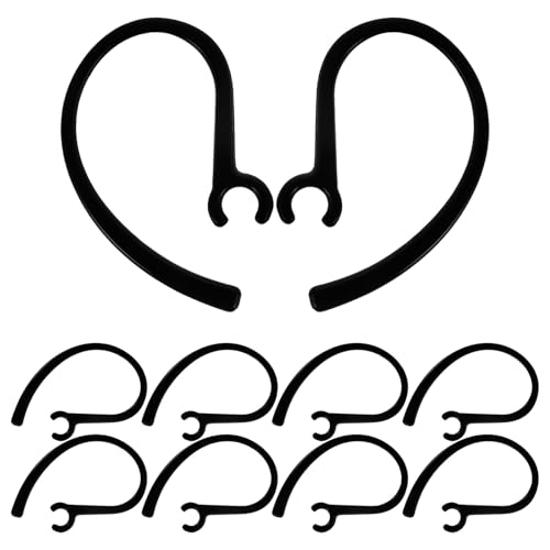 RORPOIR 10個 シリコン製イヤーフック 軽量柔軟 耳掛けずれ防止設計 スポーツや旅行に 耳栓カバーイヤホン用アクセサリー