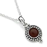 Material: 925 er Sterlingsilber, Stein: Karneol