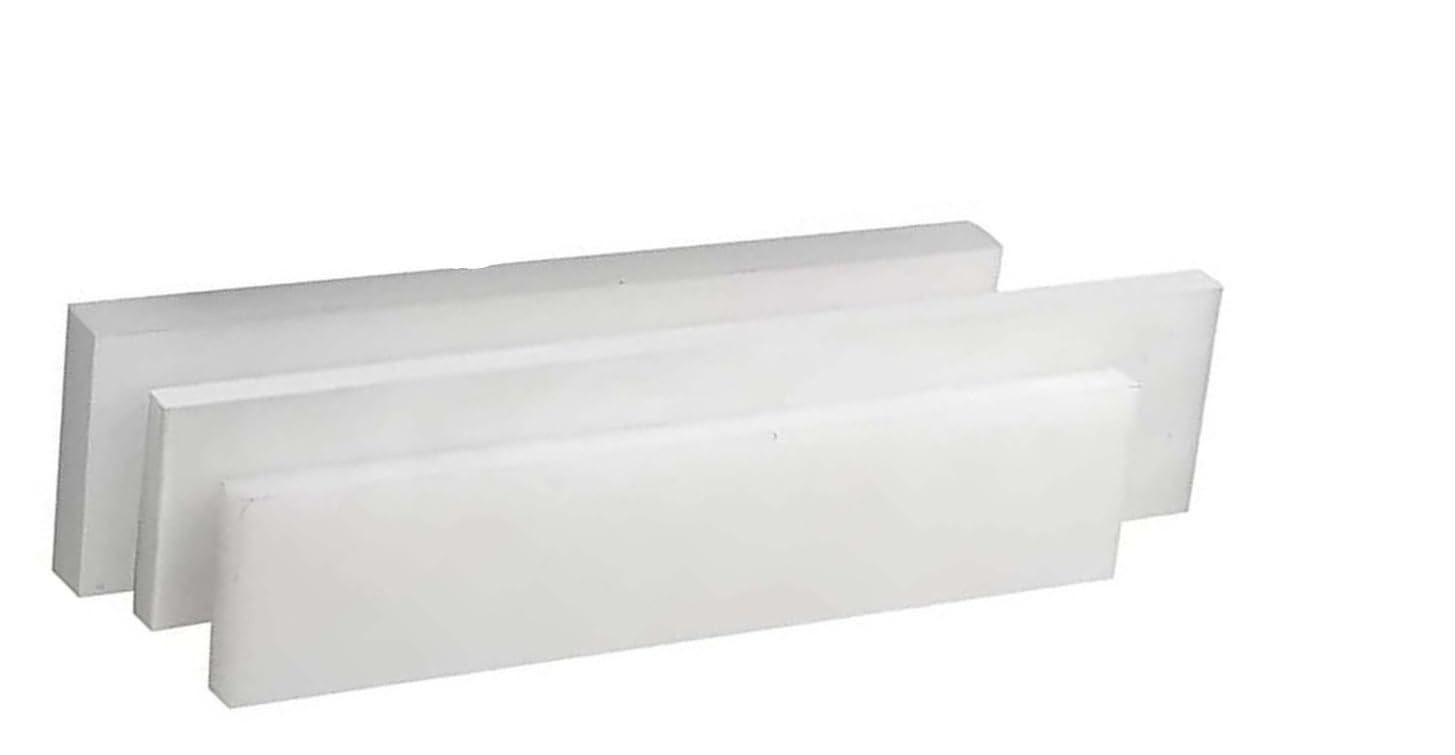 Hochfeste weiße rechteckige Nylonplatte – 1 Meter lang, 55 mm breit, 12–50 mm dick for die Bearbeitung und den Modellbau(40mm)