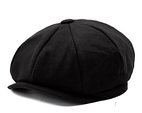 IBLUELOVER Casquette Plate Hommes Femmes Béret Loisirs Vintage Réglable Chapeau en Laine Printemps Automne Casquettes Souples Unisexe Casquette Gavroche Traditionnelle pour Loisir Voyage
