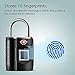 Fingerprint Lock, TSA Approved Smart Digital Locker Lock for Gym, Luggage, Travel, House Door, Suitcase, Backpack, School, Bike,Office, Keyless