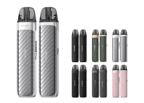 Lost Vape Thelema Aura S �|�b�h�^ �d�q�^�o�R �{�� 1600mAh 40W�o�� ECO/BOOST�ؑ� 3ml Type-C�}���[�d (Carbon Silver)