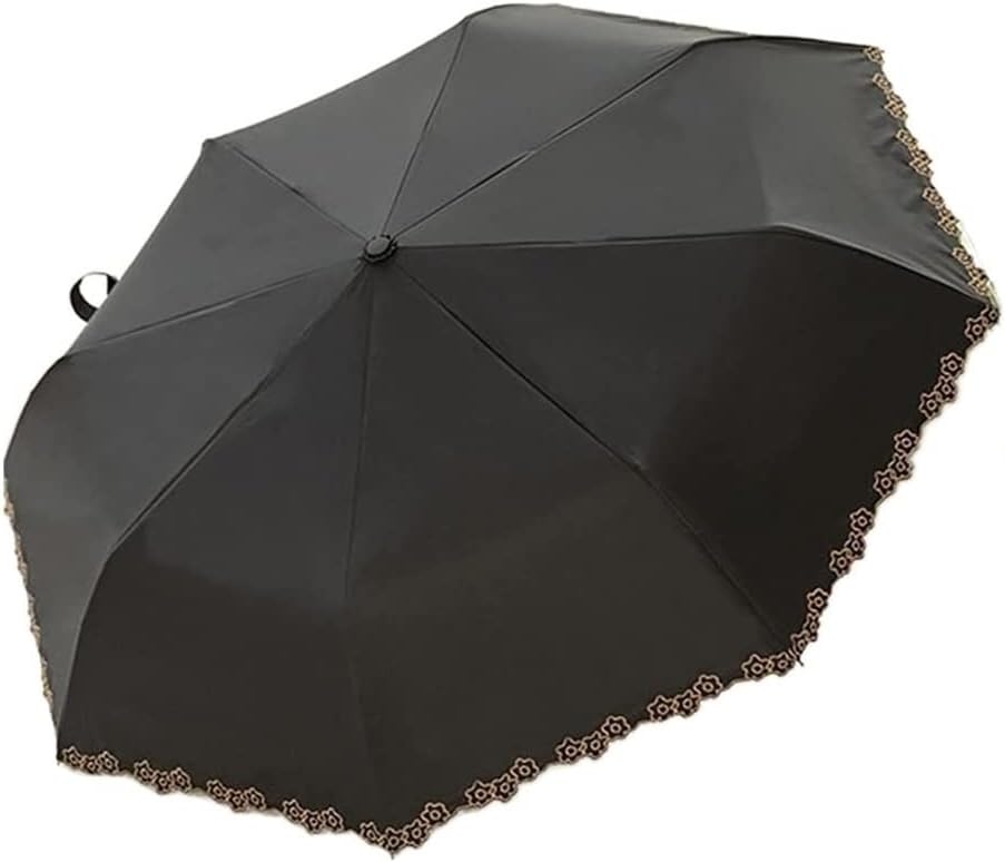 Portable Umbrella for Travel Windproof Manual Portable Travel Folding Umbrella for Women Lightweight Design and High Wind Resistance Umbrella Outdoor(A)