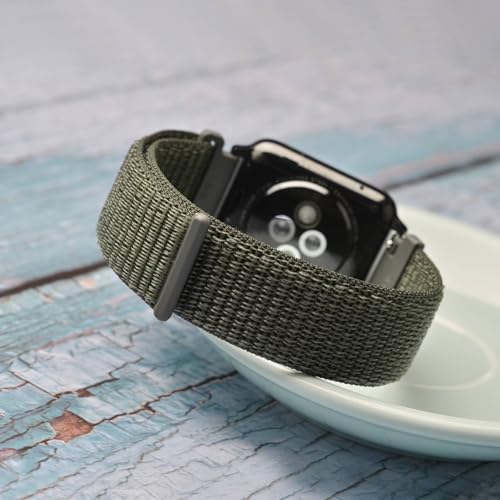 Image of WOCCI Adjustable Nylon Sport Watch Bands with Hook and Loop Fastener, Quick Release Watch Straps for Men and Women, Band Width 18mm 20mm 22mm