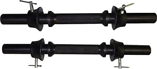 Ader Black 14'' Dumbbells Handle Pair w/ (4) 1/2lb Bell Shape Collars