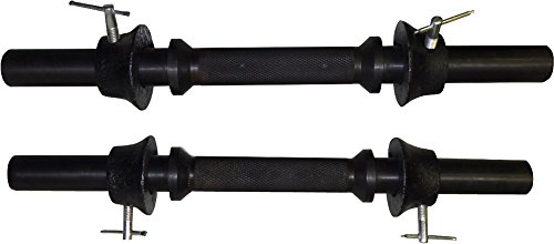 Ader Black 14'' Dumbbells Handle Pair w/ (4) 1/2lb Bell Shape Collars
