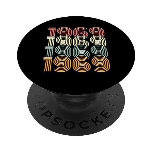 Vintage 1969 para hombres, idea de regalo de 54 cumpleaños de 54 años PopSockets PopGrip Intercambiable