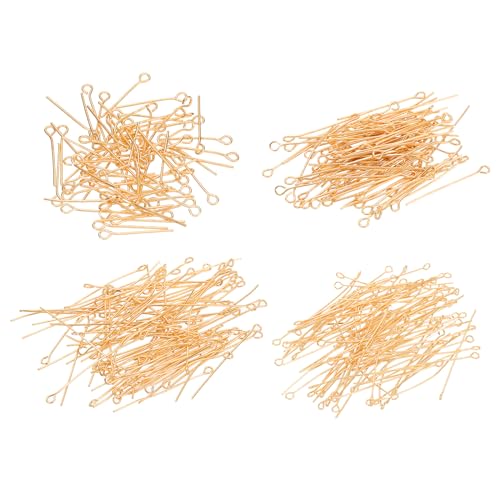 PATIKIL 20mm/30mm/40mm/50mm Épingle à Oeil Aiguilles Environ 600Pcs Épingles à Tête Métallique, Broches à Œil Ouvert pour la Fabrication de Bijoux,...