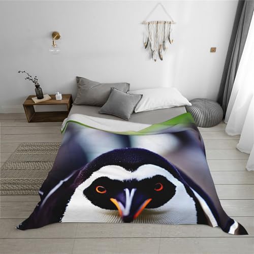 Couverture super douce pingouin lavable grand plaid lit et canapé - 6