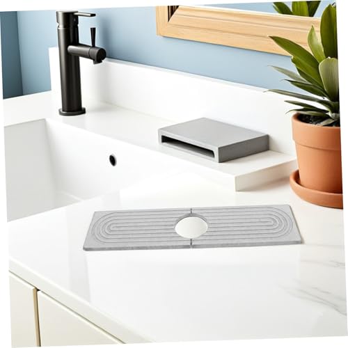 Protector contra salpicaduras de baño en diatomita con absorción rápida y secado continuo 8