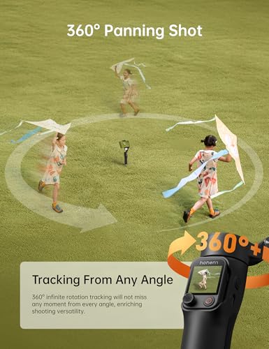 Image of Hohem iSteady V3 Ultra iPhone Gimbal Black, AI Tracker RGB Touch Remote, Extension Rod Tripod Video Stabilizer