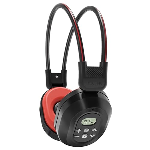 Cuffie stereo portatili radio FM con migliore ricezione, cuffie wireless