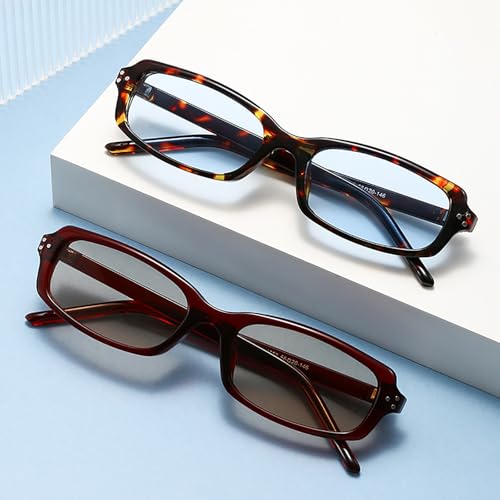 Rectangle Sunglasses for Women Men - Retro Trendy Sun Glasses - Square Frame Eyewear4