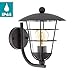 Produktbild EGLO Außen-Wandlampe Pulfero, 1 flammige Außenleuchte, Wandleuchte aus verzinktem Stahl und Kunststoff, Farbe: Schwarz, Fassung: E27, IP44