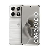 Smartphone Motorola Edge 70 PRO 5G - 256GB 24GB (12GB RAM+12GB Ram Boost), 4 câmeras de 50MP, Tela 1.5K extreme AMOLED 144Hz, Bateria 6500 mAh, IP68/IP69 - Branco