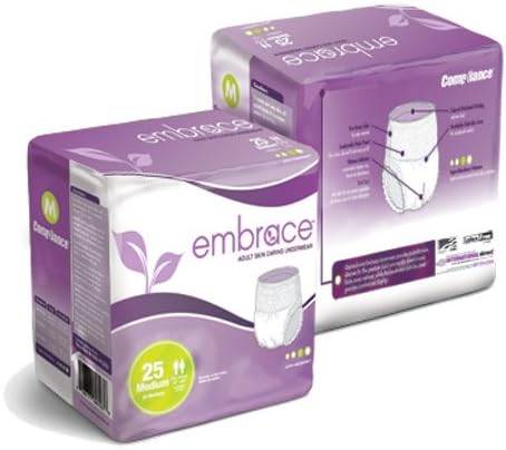 Embrace Adult Skin Caring Underwear - X-Large - 58" - 68" (25/pk | 4 pk/cs)