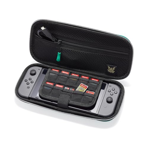 PowerA Protection Gaming Console Kit Case for Nintendo Switch - OLED Model, Nintendo Switch or Nintendo Switch Lite with Accessories Storage, The Legend of Zelda, Archaic Link (Officially Licensed) 8