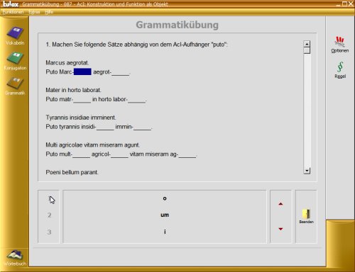 tulox Sprachtrainer PC Latein - Vokabeltrainer, Konjugations- und Grammatiktrainer mit großem vertontem E-Wörterbuch