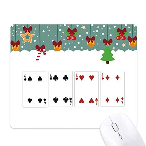 Tapis de souris en caoutchouc motif 4 cœurs pour décorer votre bureau