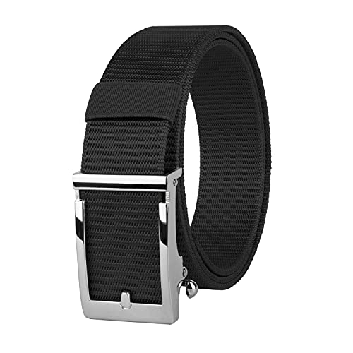 Gelante Men's Automatic Adjustable Buckle Goft Tactical Nylon Web Rachet Belt
