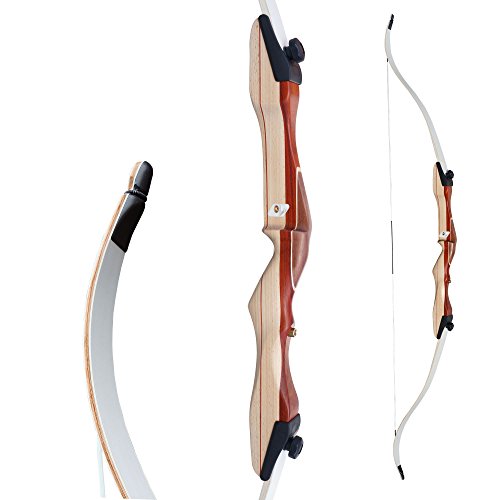 RAGIM Recurvebogen Wildcat 70" (ca.178 cm) Sportbogen für Linkshänder 20 bis 34 lbs 26 Cover