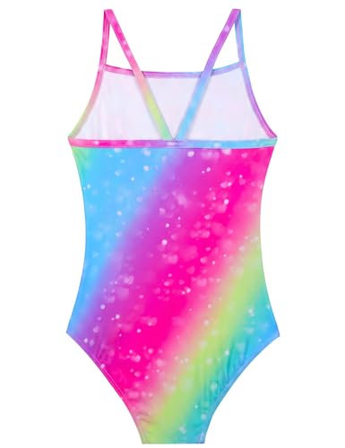 Image of Girls Swimsuits One-Piece Bathing Suits Multicolor Kids Sport Summer Beach Swimwear for 2-10 Years Old