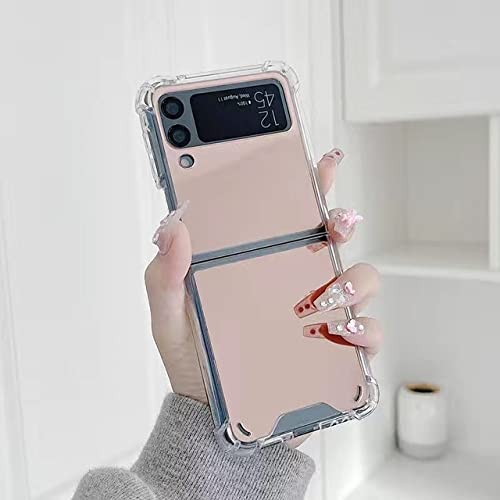 Coque Miroir de Luxe Samsung Galaxy Z Flip 4 et 3 Housse Pliable Or Rose Élégante