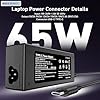 INEXEWOC Universal 65W USB C Laptop Charger Compatible with Lenovo,HP, Dell, Acer, Asus, Samsung, Google and More, for Office, School, and Family #3
