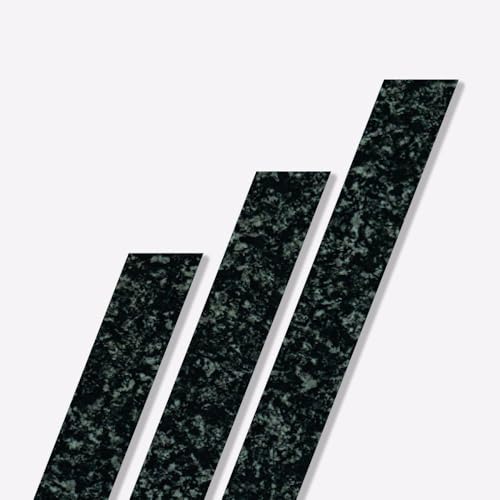 Image of Black Granite Edging Strip 1.2m Long Laminated Kitchen Worktop Edging Strip