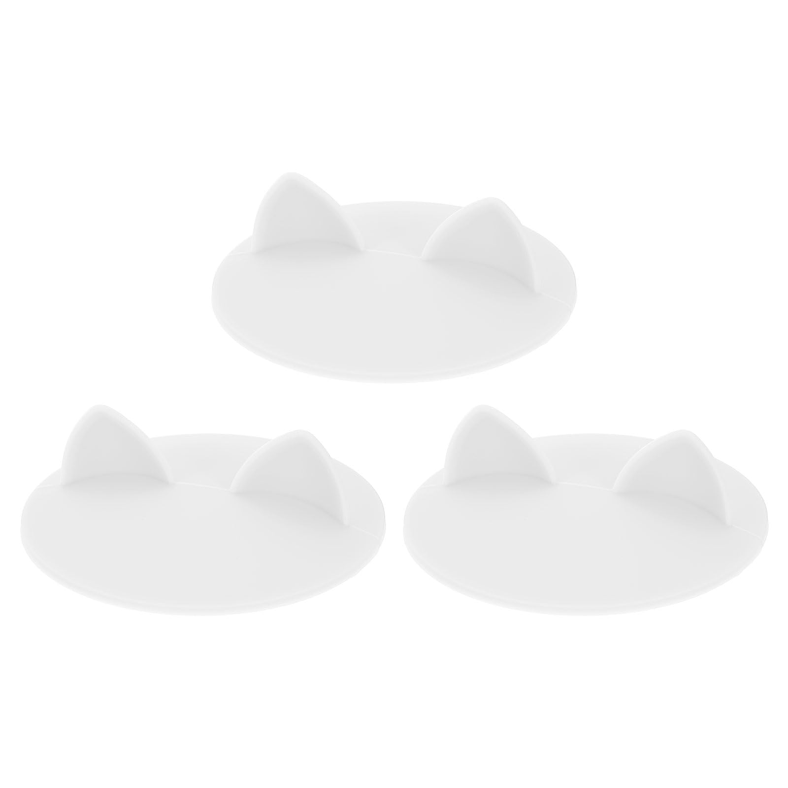 Couvercle en silicone blanc 10 cm pour protéger vos tasses de la poussière partout