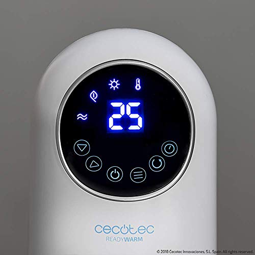Cecotec Keramisches Heizgerät ReadyWarm 10100 Smart Ceramic. 2200 W Keramisches Heizgerät mit digitalem Bildschirm… – Ansicht 5