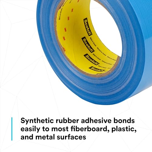 Image of Scotch Filament Tape 8916V, Blue, 18 mm x 55 m, 6.8 mil, 6.8 mil, 48 Rolls per case