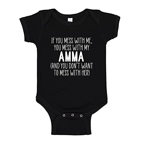Amma Baby Clothes Don't Mess with My Amma Infant Bodysuit One Piece Toddler T-Shirt Amma Grandma Gift - Main Image