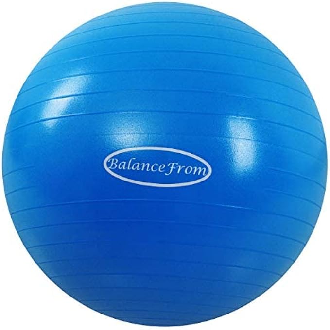 BalanceFrom Anti-Burst and Slip Resistant Exercise Ball Yoga Ball Fitness Ball Birthing Ball with Quick Pump, 2,000-Pound Capacity