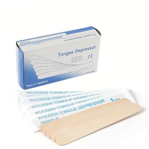 MCP Healthcare Sterile Disposable Wood Tongue Depressors | 100-Co...
