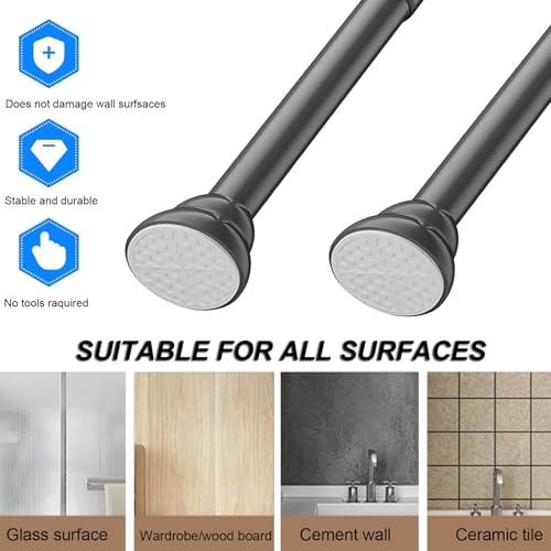 Tringle de douche petite taille pour cuisine et chambre, aménagement modulable - 6