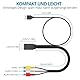 AUTOUTLET RCA auf HDMI Konverter 16:9/4:3 Konvertierung, 1080P Composite CVBS AV zu HDMI Adapter mit 20cm weibliches RCA & HDMI-Kabel, Cinch Adapter mit PAL/NTSC für Wii/PS1/PS2/N64/Xbox/DVD/VCR