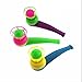 Jinshining 3pcs Random Color Floating Blow Pipe Balls Game Toys, Stress Reliever Balance Blowing Toys for Adults Funny Party Supplies, Floating Blow Pipe and Balls Balance Blowing